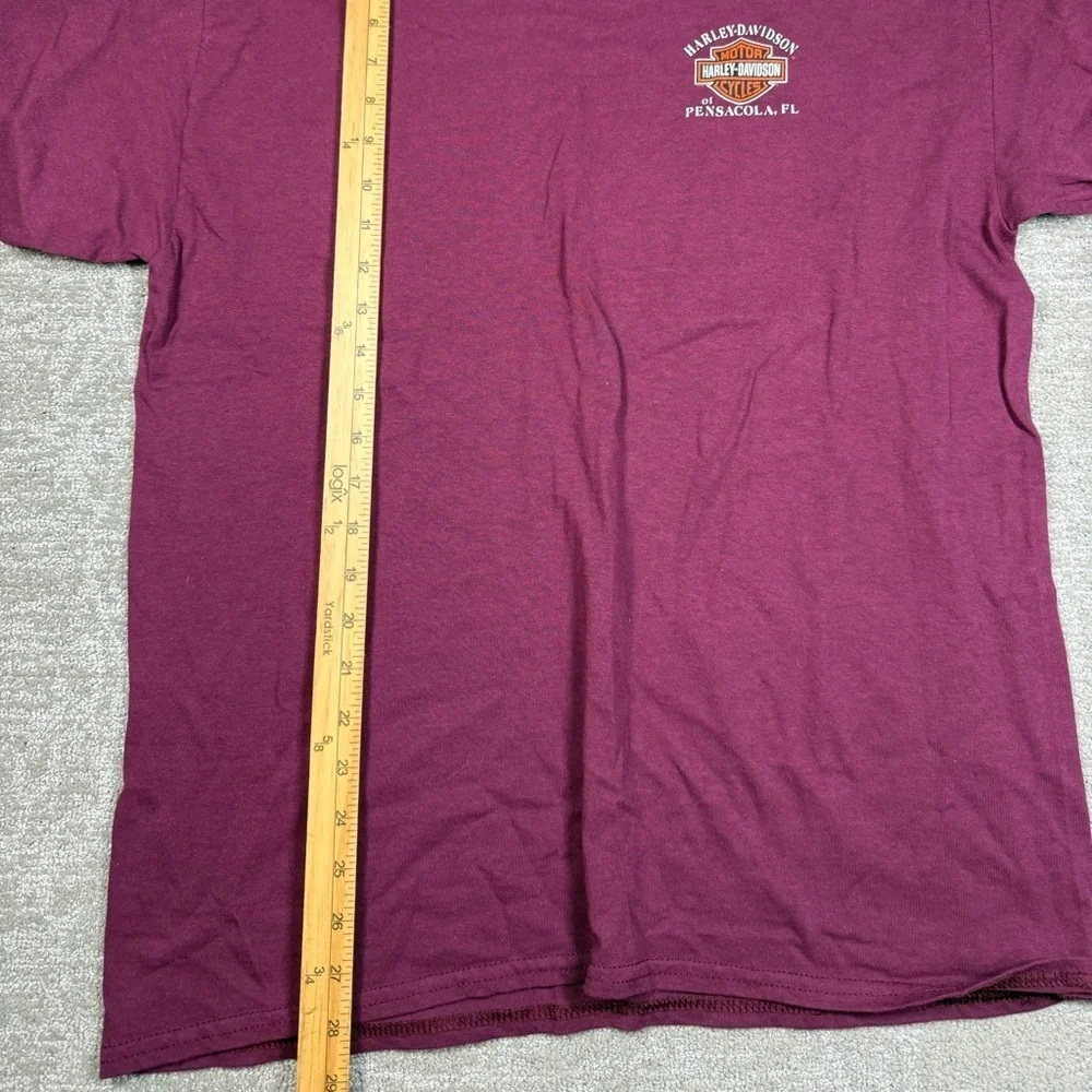 Harley Davidson Pensacola Florida Bike On The Beach Graphic T-Shirt Size Large